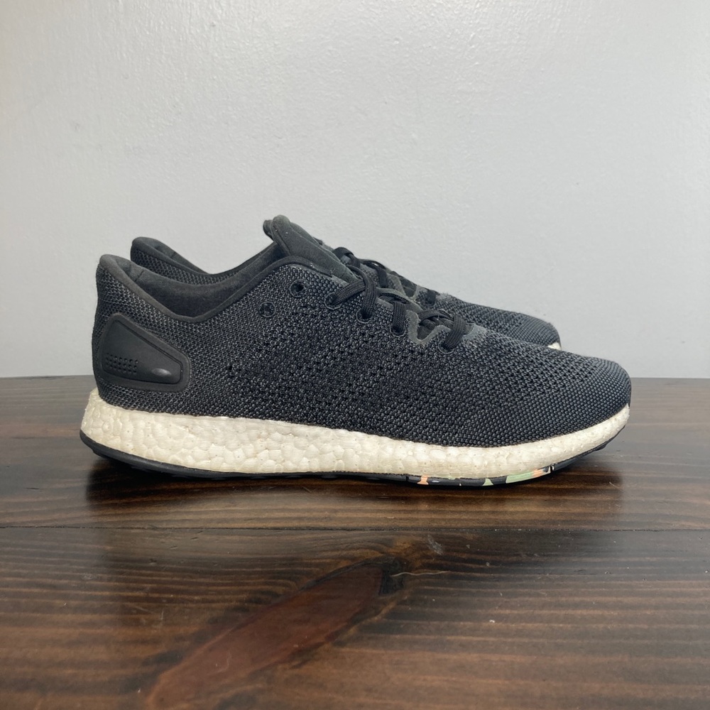 Adidas Pure Boost Black Knit Athletic Training Sneakers Womens Size 7.5